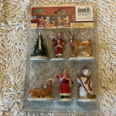 LEMAX VILLAGE ACCESSORY ~SANTA'S WONDERLAND~ 1999 RETIRED 92352 6 PIECE SET