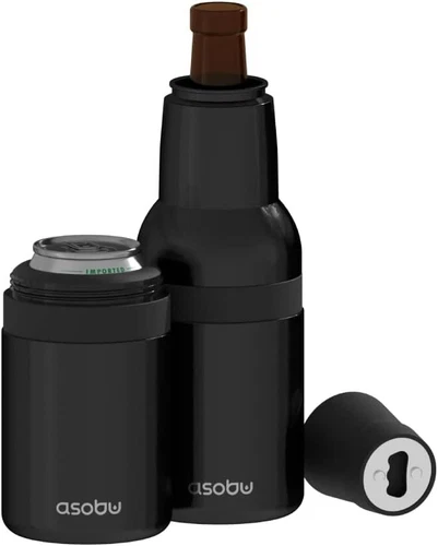 Frosty Beer 2 Go Stainless Steel Bottle / Can Cooler Vacuum Insulated by Asobu