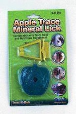 Ware Apple Trace Mineral Treat With Holder For Small Animals Null Assorted