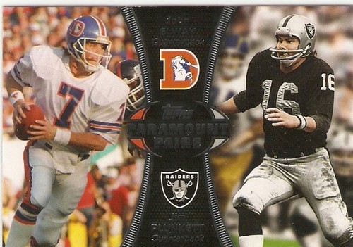 2012 Topps Paramount Paare #PAEP John Elway Jim Plunkett Karte