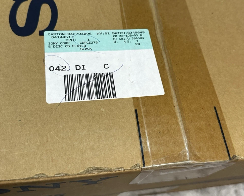 Sony Compact CD Player CDP-CE275 5 Disc Changer Digital Auto Factory Sealed NOS - Image 4 of 4