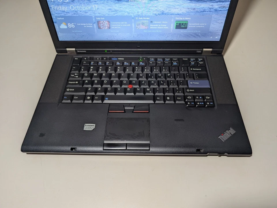 15" Lenovo ThinkPad T510 — i7-M620 • 8GB RAM • 256GB SSD • NVIDIA Graphics • DVD - Image 3 of 4