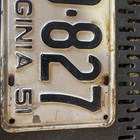 1951 VIRGINIA License Plate 549-827 — photo 2