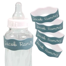 Orbit Labels - Baby Bottle Name Labels for Daycare, Sippy Cup Bands - Engrave...
