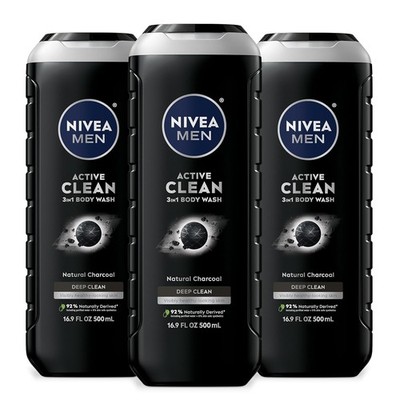 Eco-Friendly 3-in-1 Charcoal Body Wash for Men   Cleanses Face, Hair, and Body