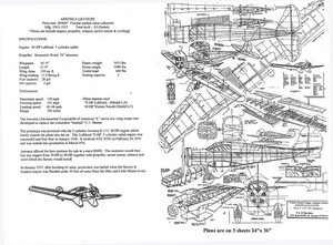 1/12 Scale Aeronca LB Coupe (36") R C Plans,Templates and Instructions