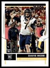 2017 Score Davis Webb Rookie New York Giants #431