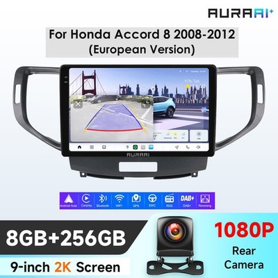 CarPlay für Honda Accord 8 2008-2012 Autoradio 9''Android Car GPS Navi 8+256GB AI