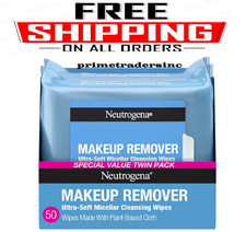 Neutrogena Makeup Remover Wipes, Ultra-Soft Cleansing Facial Towelettes 2 Packs
