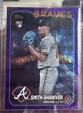 2024 Topps Update #US316 AJ Smith-Shawver Purple Holofoil #/799 RC