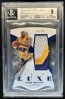 2014-15 Panini Luxe Kobe Bryant Memorabilia Die Cuts Prime Patch Blue #/10 BGS 9