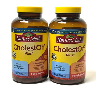 2 Pack Nature Made CholestOff Plus 900 mg 210 Softgels