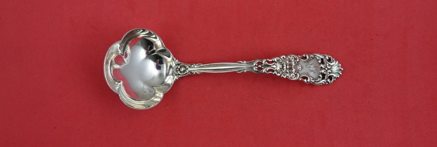 Renaissance by Dominick and Haff Sterling Sauce Ladle pierced handle 6 1/2"