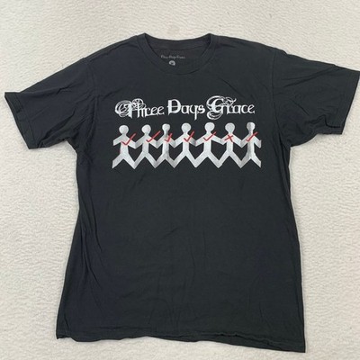 Three Days Grace Band T-Shirt Mens M We Stand Above The Crowd Graphic Black