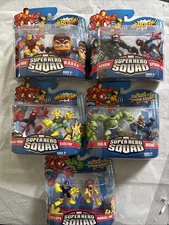 Marvel Super Hero Squad Electro Cyclops Venom Spider Man Iron Man Nova Hulk