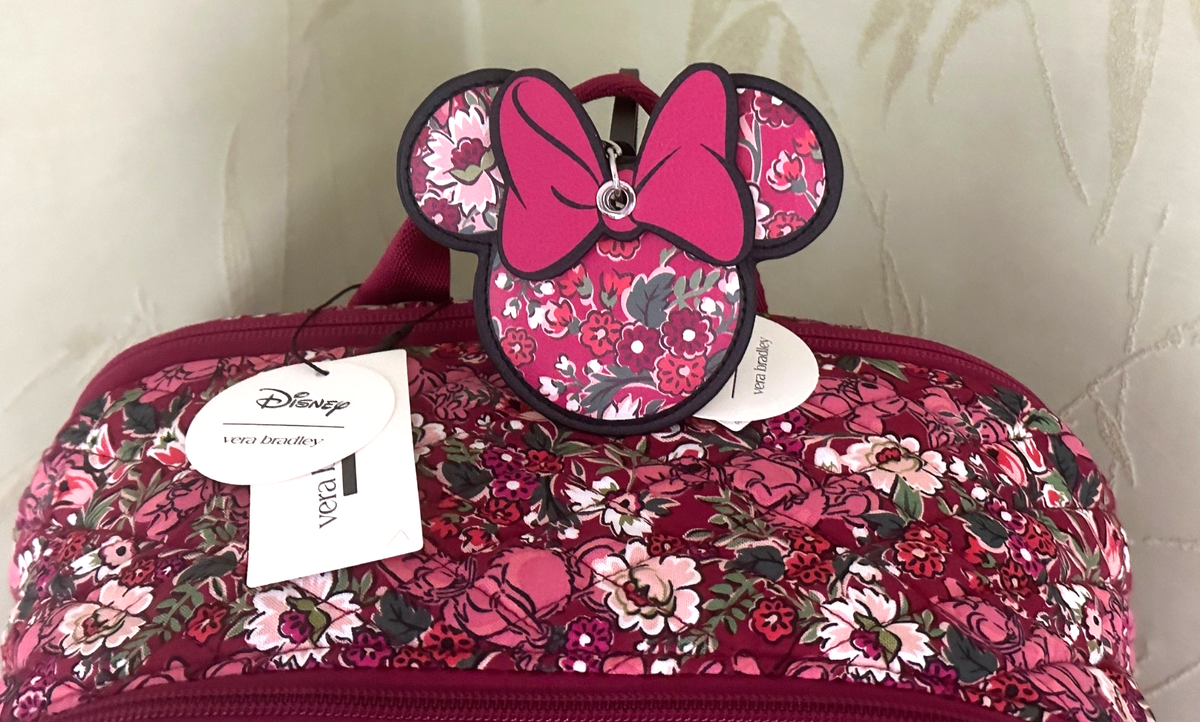 Vera Bradley Minnie Mouse Daisy Duck Hidden Hearts Lrg Backpack Bag Charm EXACT Disney Vera Bradley Outlet Minnie Mouse and Daisy Duck  main image 3