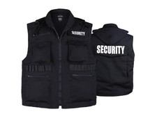 BACKBONE Mens Womens Unisex SECURITY Vest Uniform with Small, Black