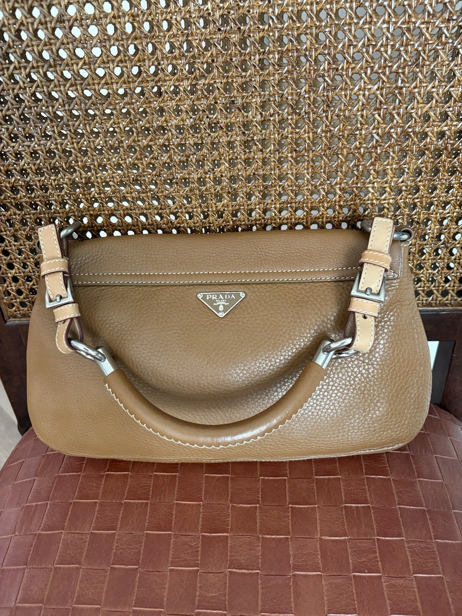 PRADA Vitello Leather Exterior Shoulder Bag Bags & Handbags for