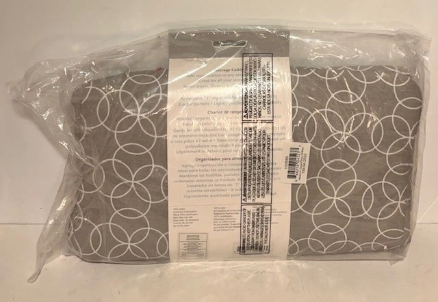 Trend Lab Gray White Storage Caddy Nursery Diaper Organizer NEW and sealed - Image 2 of 2