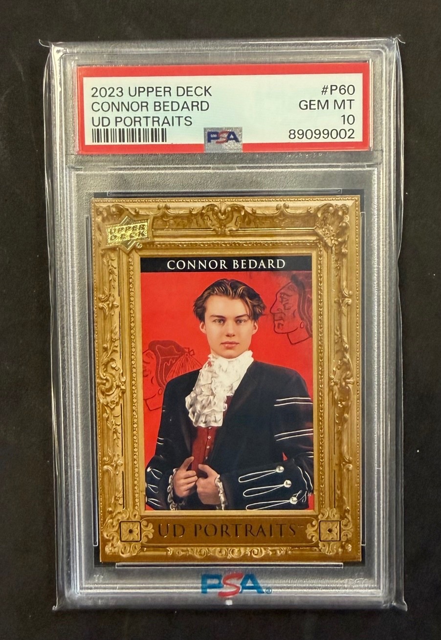 2023 Upper Deck Connor Bedard UD Portraits PSA 10