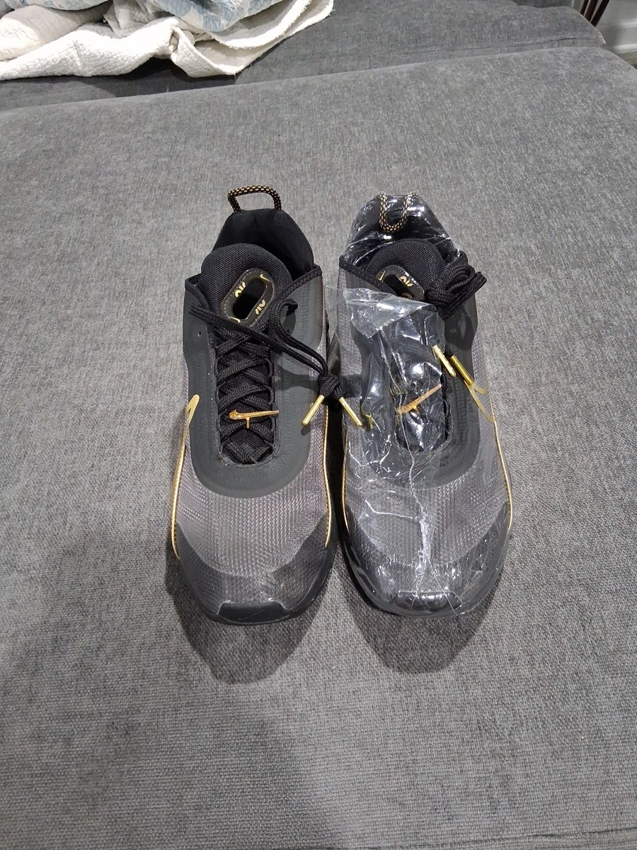 NEW Nike air max 2090 black metallic gold sneakers size 10.5 Nike Air Max 2090 Black Metallic Gold for sale | eBay main image 3