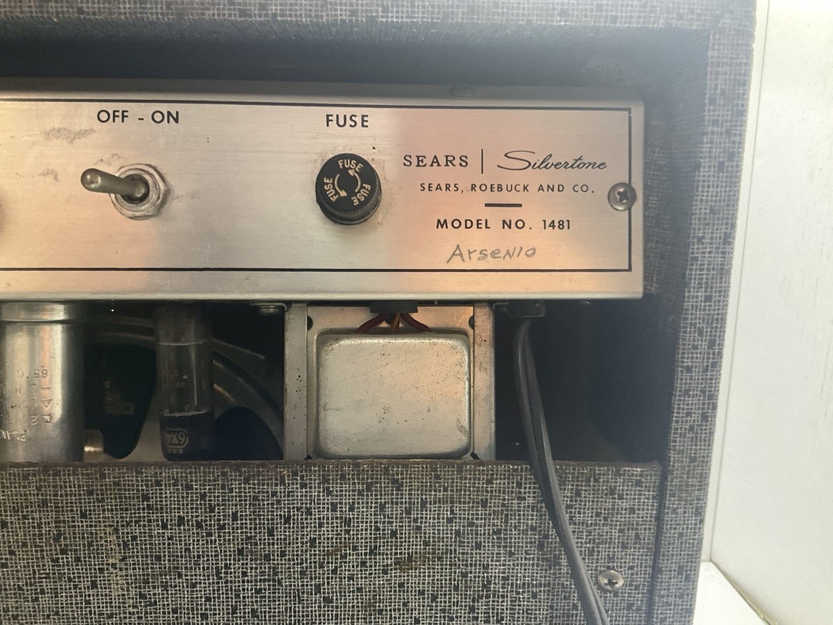 Vintage SEARS Silvertone AMP Model No 1481 - Tested .Works. | eBay