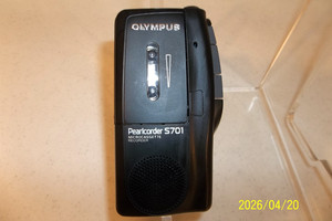 Olympus Pearlcorder S701 Handheld Cassette Voice Recorder Microcassette
