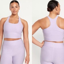 Old Navy Women  s Light Support CloudComfy Longline Sports Bra XS S L XL XXL 2X