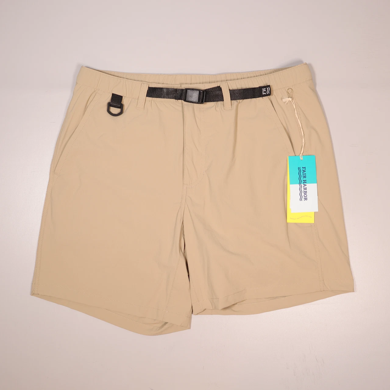 Fair Harbor River Shorts Hybrid Lined Belted Stretch Lightweight Men's Medium