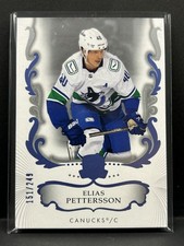 2023-24 U.D. THE CUP HOCKEY BASE #151/249 VANCOUVER CANUCKS Elias Pettersson