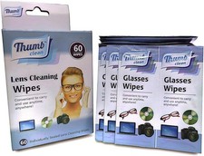 60 Count Lens Cleaning Wipes, Wipe Individually Wrapped, Quick-Dry ...