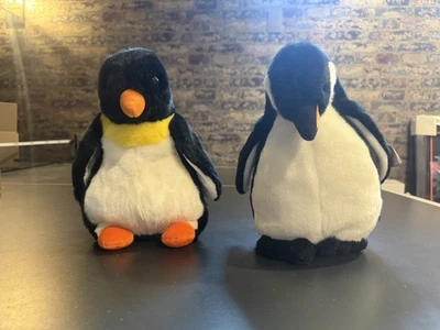 Ty Beanie Babies Waddle and Admiral Penguins 10-inch Stuffed Plush 1998 2006 - Image 1 of 4