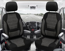 Schonbezüge Sitzbezüge für VW T6 T6.1 Caravelle Bj 2015-21 in Schwarz 4K34