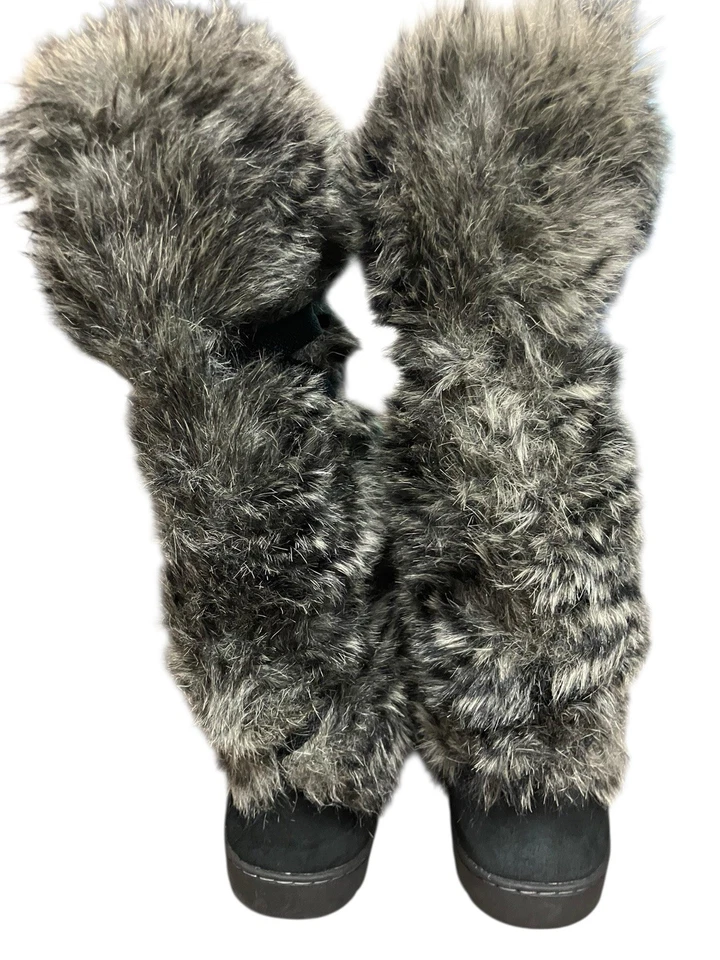 Eddie Bauer BOTAS DE PIEL GAMUZA Después del Esquí Squatch Exterior Negras Para Mujer Talla 10 Foto 3 de 4