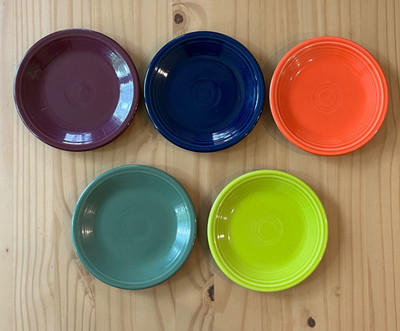 Fiestaware Salad Plates 7 1/4'' - 7.25'' Various Colors Set of 5