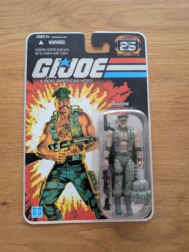 Hasbro G.I.JOE Marine Gung-Ho 25th Anniversary Action Figure 2007 Vintage New
