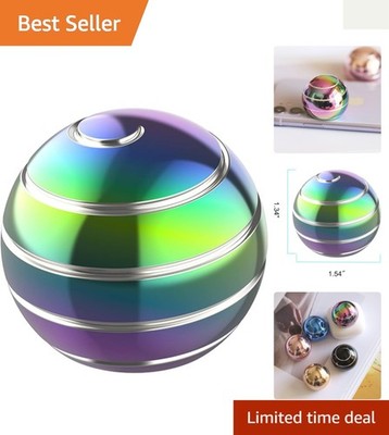 1.54'' Kinetic Desk Toy - Rainbow Optical Illusion Fidget Spinner for All Ages