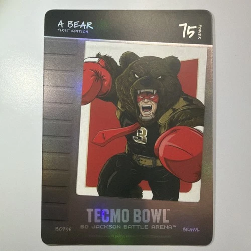 Bo Jackson Battle Arena Tecmo Bowl A Bear Blow On It Brawl 75 Bobby Hebert