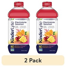 KinderLyte Electrolyte Hydration Drink Fruit Punch 1L for Kids Adults 2 Pack