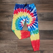 Tie Dye Sweat Pants Joggers Polyester Men Size L
