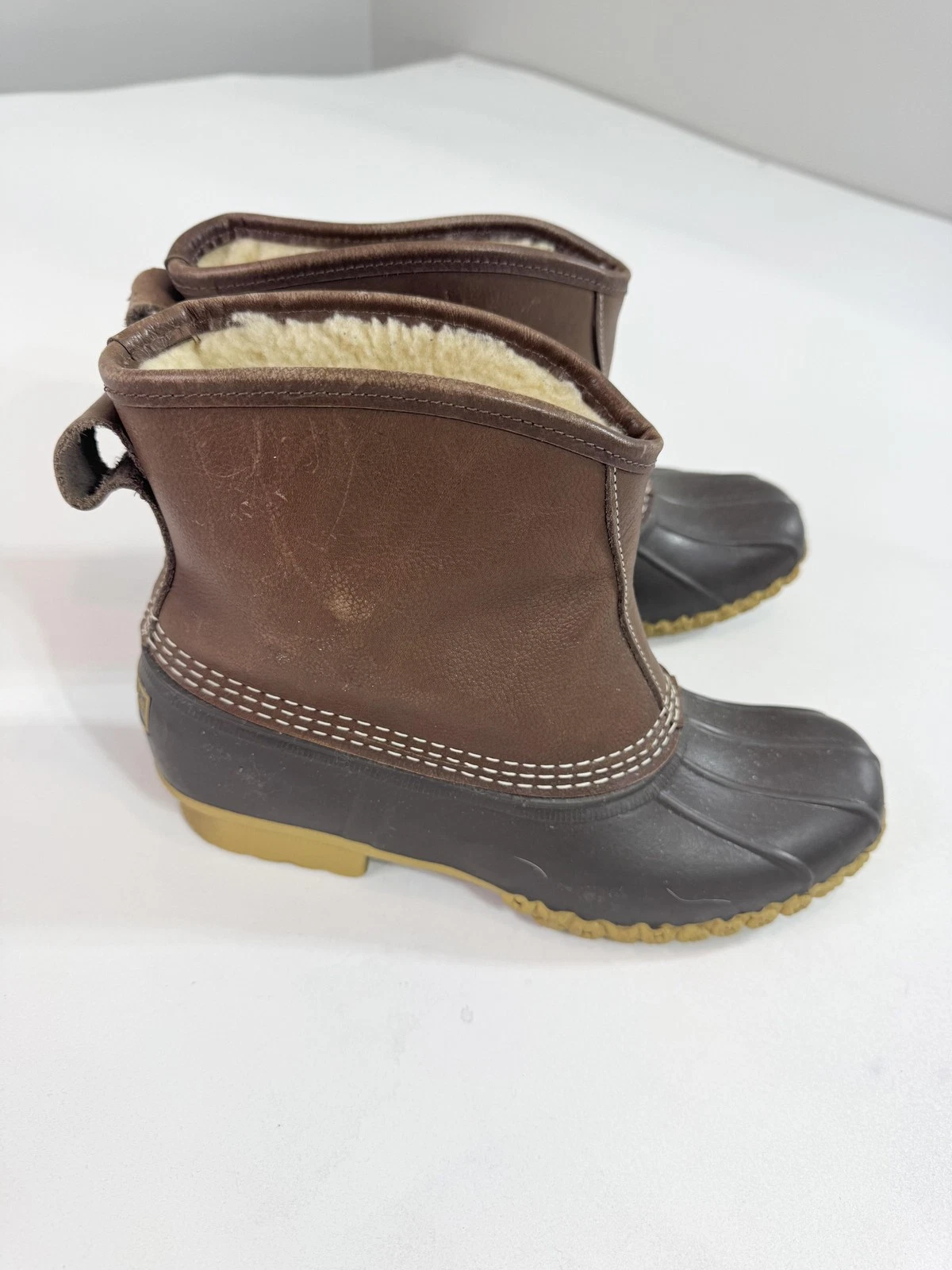 L.L. Bean Bean Boots Mens Size 9 Brown Waterproof Insulated Ankle Snow
