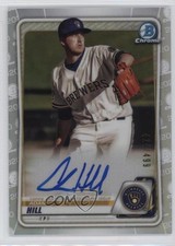 2020 Bowman Chrome Prospects Refractor 424/499 Adam Hill #CPA-AHI Auto 0s55