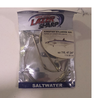 Eagle Claw Kingfish Nylawire Rig L846-1 Clear 47.24 in 7/0 Saltwater