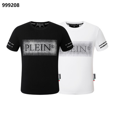 NWT Philipp Plein Animal Diamond Emblem Black/White Merino T-shirt