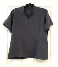 Figs Inala Scrub Top XL Dark Gray