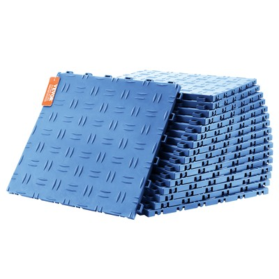 #ad VEVOR Garage Tiles Interlocking 12x12 in 50 Pack Garage Flooring Tiles Blue $80.99