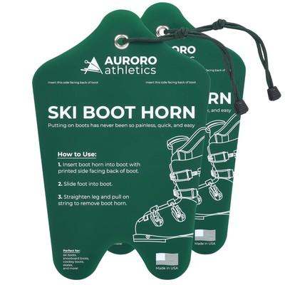 Ski Boot Horn (2 Pack) Tallest Ski Boot Horn, Shoe Horn for Ski and Snowboard...