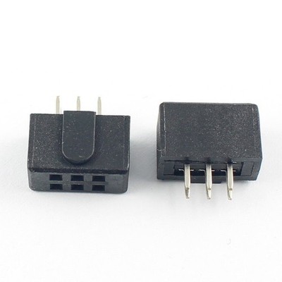 5pcs 2.54mm 0.1'' pitch female pin header strip 2x3 6 pin polarizing key wide *mp