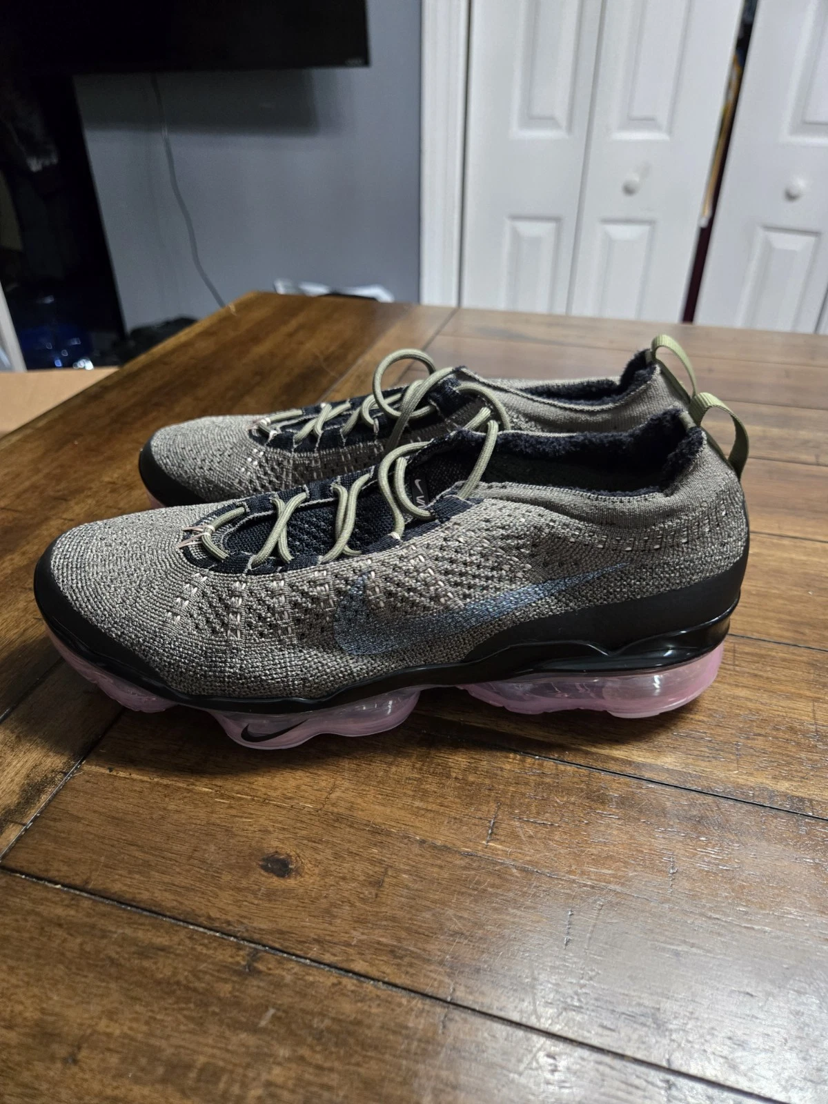 Taglia 10 5 Nike Air VaporMax 2023 Flyknit Medium rosa oliva Oxford