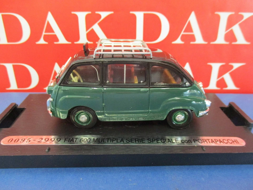 Die cast 1/43 Modellino Auto Taxi Fiat 600 Multipla con portapacchi 1956 by B... - Immagine 2 di 4